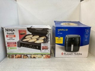 Lot 1566  
            Marchington SR13 - Parcel Delivery Only 

                
NINJA FOODI MAX GRILL & AIR FRYER-MODEL NO DG551UK TO INCLUDE RUSSELL HOBBS SATIS...
