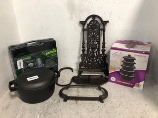 Lot 513  
            Marchington SR13 - Parcel Delivery Only 

                
3 X ASSORTED ITEMS TO INCLUDE PARKLAND PORTABLE GAS STOVE: LOCATION - A6