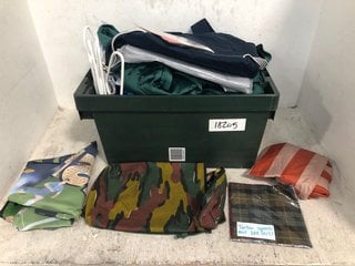 Lot 518  
            Marchington SR13 - Parcel Delivery Only 

                
QTY OF ASSORTED HOUSEHOLD ITEMS TO INCLUDE JOULES CLOTHING FABRIC BACKPACK IN NAV...