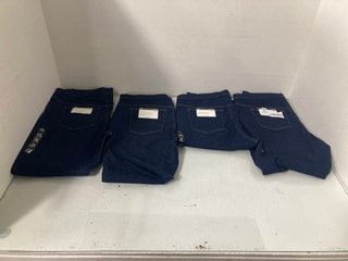 Lot 596  
            Marchington SR13 - Parcel Delivery Only 

                
4 X M&S WOMENS REGULAR FIT JEGGINGS IN DARK BLUE - SIZE UK 18: LOCATION - A2
