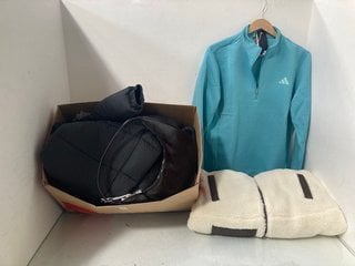 Lot 597  
            Marchington SR13 - Parcel Delivery Only 

                
QTY OF ASSORTED WOMENS CLOTHING - SIZE UK MEDIUM & 12-14 TO INCLUDE ADIDAS ULTIMA...