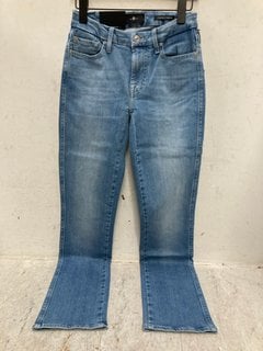 Lot 630  
            Marchington SR13 - Parcel Delivery Only 

                
7FORALLMANKIND WOMENS KIMMIE STRAIGHT JEANS IN LIGHT BLUE - SIZE UK 27 - ORIGINAL...