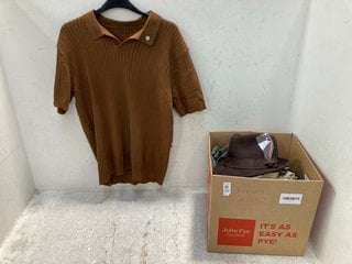 Lot 732  
            Marchington SR13 - Parcel Delivery Only 

                
QTY OF ASSORTED MENS CLOTHING ITEMS IN VARIOUS SIZES TO INCLUDE PAIR OF RELAXED D...