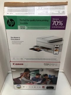 Lot 761  
            Marchington SR13 - Parcel Delivery Only 

                
CANON PIXMA TS3350 WIRELESS PRINTER IN BLACK TO INCLUDE HP ENVY 6530E: LOCATION - B8