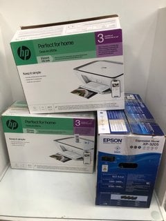 Lot 763  
            Marchington SR13 - Parcel Delivery Only 

                
3 X ASSORTED PRINTERS TO INCLUDE EPSON EXPRESSION HOME XP-3205 PRINTER IN BLACK: ...
