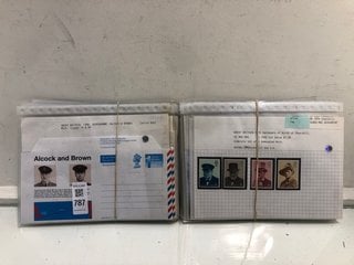 Lot 787  
            Marchington SR13 - Parcel Delivery Only 

                
THIRTY WELL-PRESENTED VINTAGE DEALER PACKS OF COLLECTIBLE STAMPS, EACH PACK DESCR...