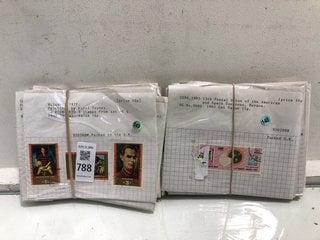 Lot 788  
            Marchington SR13 - Parcel Delivery Only 

                
THIRTY WELL-PRESENTED VINTAGE DEALER PACKS OF COLLECTIBLE STAMPS, EACH PACK DESCR...