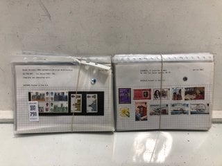 Lot 791  
            Marchington SR13 - Parcel Delivery Only 

                
THIRTY WELL-PRESENTED VINTAGE DEALER PACKS OF COLLECTIBLE STAMPS, EACH PACK DESCR...