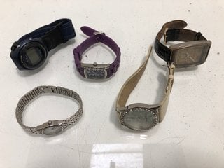 Lot 795  
            Marchington SR13 - Parcel Delivery Only 

                
FIVE ASSORTED DESIGNER WRISTWATCHES TO INCLUDE PHILIP MERCIER, DANIEL HECHTER, SE...