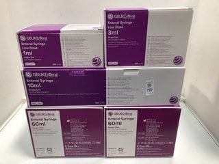 Lot 797  
            Marchington SR13 - Parcel Delivery Only 

                
QTY OF ASSORTED GBUK ENTERAL SINGLE USE AND LOW DOSE SYRINGES: LOCATION - B10