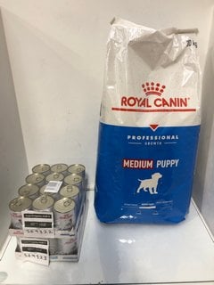 Lot 827  
            Marchington SR13 - Parcel Delivery Only 
                
24 X TINS OF ROYAL CANIN HYPOALLERGENIC DOG FOOD TO INCLUDE 20KG BAG OF ROYAL CAN...
