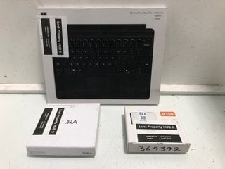 Lot 828  
            Marchington SR13 - Parcel Delivery Only 
                
3 X ASSORTED ITEMS TO INCLUDE MICROSOFT SURFACE PRO KEYBOARD IN BLACK: LOCATION -...