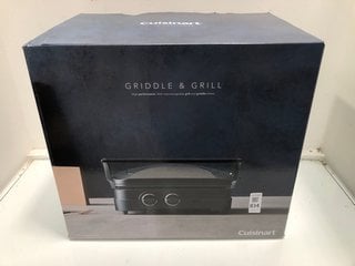 Lot 834  
            Marchington SR13 - Parcel Delivery Only 
                
CUISINART GRIDDLE & GRILL HIGH PERFORMANCE WITH INTERCHANGEABLE GRILL AND GRIDDLE...