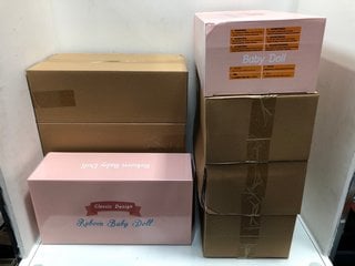 Lot 839  
            Marchington SR13 - Parcel Delivery Only 
                
8 X CLASSIC DESIGN REBORN BABY DOLLS -ORIGINAL COMBINED RRP £216.00: LOCATION - B12