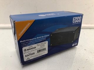 Lot 857  
            Marchington SR13 - Parcel Delivery Only 
                
ECCO COMMERCIAL MULTI-FREQUENCY BACK UP ALARM-ORIGINAL RRP £89.99: LOCATION - B13