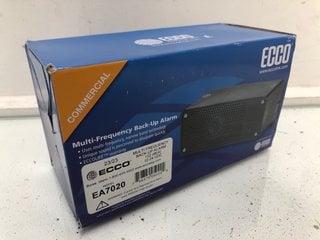 Lot 859  
            Marchington SR13 - Parcel Delivery Only 
                
ECCO COMMERCIAL MULTI-FREQUENCY BACK UP ALARM-ORIGINAL RRP £89.99: LOCATION - B13