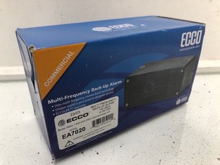 Lot 860  
            Marchington SR13 - Parcel Delivery Only 
                
ECCO COMMERCIAL MULTI-FREQUENCY BACK UP ALARM-ORIGINAL RRP £89.99: LOCATION - B13