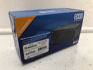 Lot 862  
            Marchington SR13 - Parcel Delivery Only 
                
ECCO COMMERCIAL MULTI-FREQUENCY BACK UP ALARM-ORIGINAL RRP £89.99: LOCATION - B13