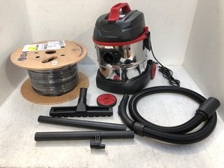 Lot 889  
            Marchington SR13 - Parcel Delivery Only 
                
BATCABLES REEL OF ELECTRICAL WIRE TO INCLUDE ALIVIO 20L VACUUM CLEANER: LOCATION ...