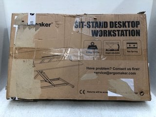 Lot 894  
            Marchington SR13 - Parcel Delivery Only 
                
SIT-STAND DESKTOP WORKSTATION: LOCATION - B14