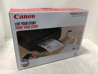 Lot 898  
            Marchington SR13 - Parcel Delivery Only 
                
CANON PIXMA MG36505 MULTI-PURPOSE PRINTER IN BLACK: LOCATION - B15