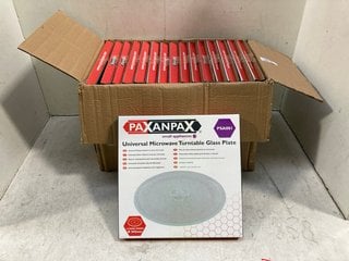 Lot 959  
            Marchington SR13 - Parcel Delivery Only 
                
QTY OF PAXANPAX UNIVERSAL MICROWAVE TURNTABLE GLASS PLATES: LOCATION - B17