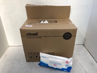 Lot 987  
            Marchington SR13 - Parcel Delivery Only 

                
QTY OF CLINELL CONTIPLAN 3-IN-1 CREAM CLOTHS: LOCATION - C17