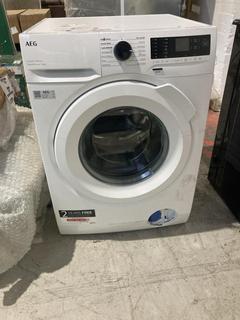 Lot 556  
            Birmingham SR103  - Collection or Optional Delivery Available 

                
AEG FREESTANDING WASHING MACHINE 9KG ORIGINAL RRP £379.00