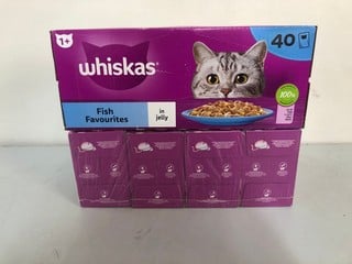 Lot 100  
            Nottingham SR1 - Delivery Only 

                
2 X VARIOUS CAT FOOD PACKS INC. WHISKAS KITTEN FISH FAVOURITES IN JELLY - BBD - 1...