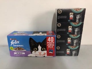 Lot 101  
            Nottingham SR1 - Delivery Only 

                
2 X VARIOUS CAT FOOD PACKS INC. PURINA FELIX ORIGINAL MIXED SELECTION IN JELLY - ...