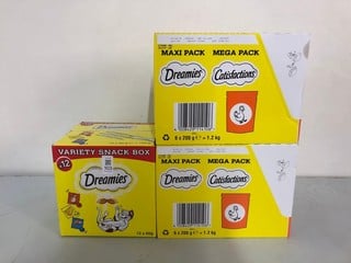 Lot 103  
            Nottingham SR1 - Delivery Only 

                
3 X DREAMIES PET FOOD PACKS INC. VARIETY SNACK BOX FOR CATS - BBD - 31/01/2027
