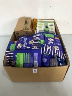 Lot 108  
            Nottingham SR1 - Delivery Only 

                
BOX OF VARIOUS PET ITEMS INC. LAUGHING DOG SLEEP TIGHT BAKED BISCUITS - BBD - 20/...