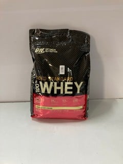 Lot 132  
            Nottingham SR1 - Delivery Only 
                
OPTIMUM NUTRITION GOLD STANDARD 100% WHEY - VANILLA ICE CREAM FLAVOUR - BBD - 11/...