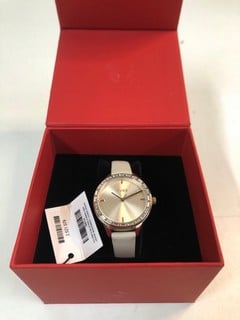 Lot 19  
            Nottingham SR1 - Delivery Only 

                
HUGO LADIES FLASH ROSE GOLD DIAL & BEIGE LEATHER STRAP WATCH MODEL: HU.459.3.34.3...