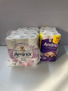 Lot 213  
            Nottingham SR1 - Delivery Only 
                
2 X TOILET ROLL PACKS INC. ANDREX ULTIMATE QUILTS 24 ROLL FAMILY PACK
