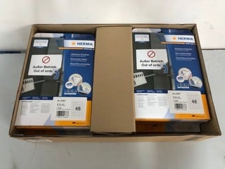 Lot 244  
            Nottingham SR1 - Delivery Only 

                
BOX OF HERMA SPECIAL TRANSPARENT LABELS - 219 X 297MM