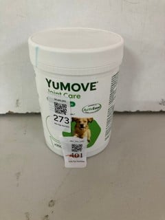 Lot 273  
            Nottingham SR1 - Delivery Only 

                
YUMOVE JOINT CARE FOR ADULT DOGS (300 TABLETS) - EXP:02/2027 - ORIGINAL RRP £90 (...