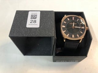 Lot 28  
            Nottingham SR1 - Delivery Only 

                
POLICE UNDAUNTED WATCH MODEL: PEWJB9003501 - ORIGINAL RRP £73