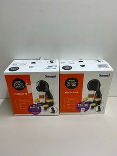 Lot 477  
            Nottingham SR1 - Delivery Only 

                
2 X NESCAFE DELONGHI DOLCE GUSTO PICCOLO XS COFFEE MACHINE - ORIGINAL RRP - £79.9...