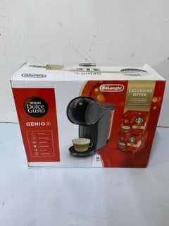 Lot 480  
            Nottingham SR1 - Delivery Only 

                
NESCAFE DELONGHI DOLCE GUSTO GENIO S COFFEE MACHINE - ORIGINAL RRP - £79.99