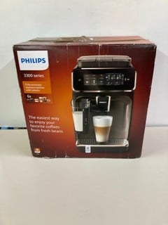 Lot 482  
            Nottingham SR1 - Delivery Only 

                
PHILIPS FULLY AUTOMATIC ESPRESSO MACHINE WITH LATTE GO - 3300 SERIES - ORIGINAL R...