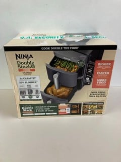 Lot 489  
            Nottingham SR1 - Delivery Only 

                
NINJA DOUBLE STACK XL 9.5L TWO DRAWER AIR FRYER - MODEL - SL400UK - ORIGINAL RRP ...