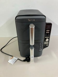 Lot 490  
            Nottingham SR1 - Delivery Only 

                
NINJA DOUBLE STACK XL 9.5L TWO DRAWER AIR FRYER - MODEL - SL400UK - ORIGINAL RRP ...