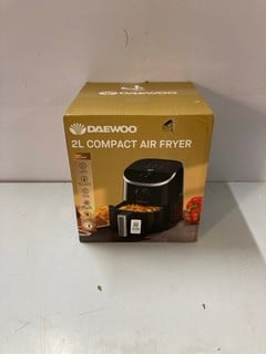 Lot 498  
            Nottingham SR1 - Delivery Only 

                
DAEWOO 2L COMPACT AIR FRYER