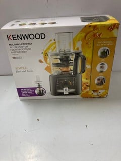 Lot 507  
            Nottingham SR1 - Delivery Only 

                
KENWOOD MULTIPRO COMPACT ALL-IN-1 SYSTEM FOOD PROCESSOR & BLENDER MODEL: FDP31.170GT