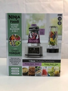 Lot 51  
            Nottingham SR1 - Delivery Only 

                
NINJA FOODI POWER NUTRI 2-IN-1 BLENDER MODEL: CB1OOUK - ORIGINAL RRP £99