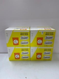 Lot 597  
            Nottingham SR1 - Delivery Only 

                
4 X DREAMIES CATISFACTIONS MEGA PACKS - BBD - 06/11/2026