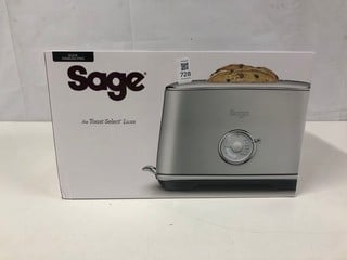 Lot 728  
            Nottingham SR1 - Delivery Only 
                
SAGE THE TOAST SELECT LUXE BLACK STAINLESS STEEL TOASTER MODEL: STA735BST - ORIGI...
