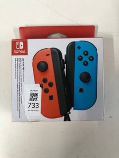 Lot 733  
            Nottingham SR1 - Delivery Only 
                
NINTENDO SWITCH JOY-CON PAIR (NEON RED/ NEON BLUE) - ORIGINAL RRP £59