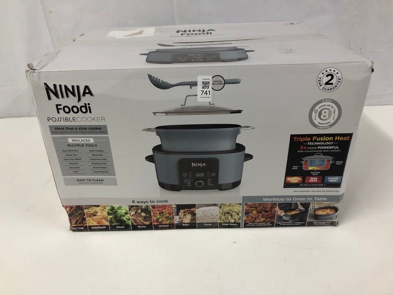 Lot 741  
            Nottingham SR1 - Delivery Only 

                
NINJA FOODI POSSIBLE COOKER MODEL: MC1001UK - ORIGINAL RRP£149 (SEALED)
